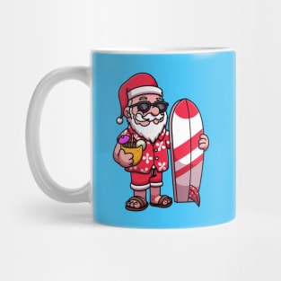 Santa On Vacation Mug